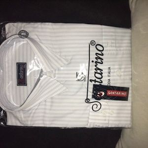 mans shirt light stripes size XXL 100% cotton